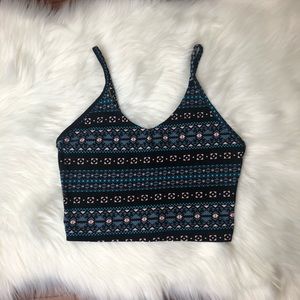 Charlotte Russe Cage Back Crop Tank Top Size Small